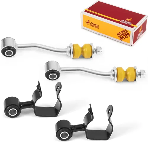 Vista 31 de Metrix Premium Chassis Parts - Kit de 4 piezas de barra estabilizadora delantera y trasera con enlace de extremo de barra estabilizadora para Ford