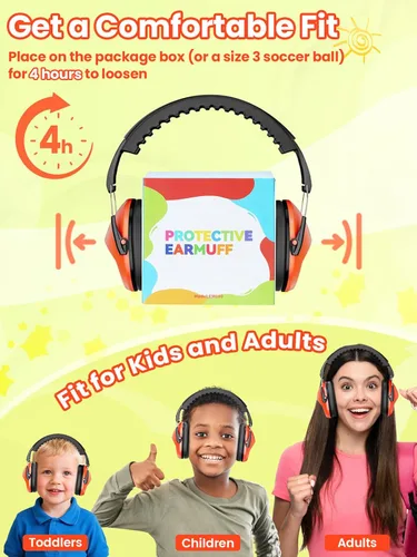 Vista 8 de Dr.meter Auriculares con cancelación de ruido para niños, 3