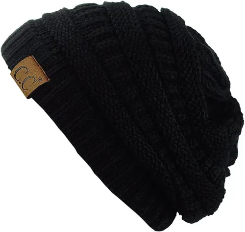 Vista 607 de C.C Trendy Warm Chunky Soft Stretch Cable Knit Beanie