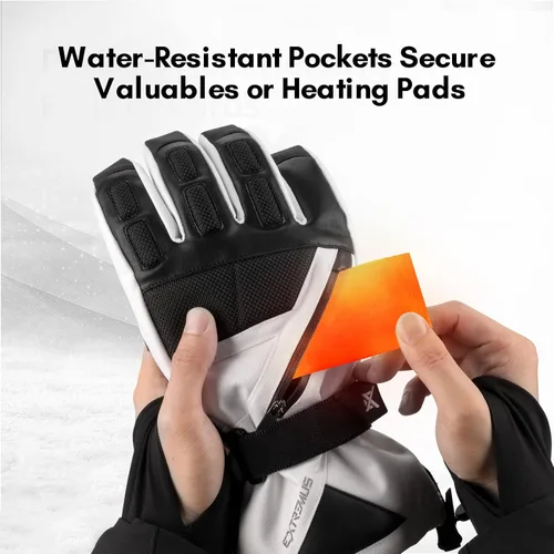 Vista 7 de Extremus Outlook Peak - Guantes de esquí para hombre y mujer, guantes de nieve cálidos 3M Thinsulate para clima frío, resistentes al agua y al