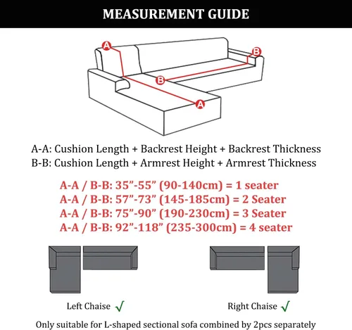 Vista 5 de L Shaped Sectional Sofa Covers 2 Pieces, 1+2 Seater High Elastic Super Stretch Couch Covers, All-Inclusive Non-Slip Slipcover Set with Pillowcases
