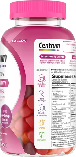 Vista 17 de Centrum MultiGummies, Multi + Beauty, 100