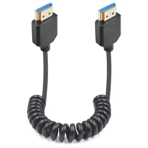 Vista 11 de Duttek Cable HDMI 8K Enrollado 3 pies - 6 pies, Cable HDMI 2.1 Enrollado 48Gbps, Cable HDMI Macho a Macho Extremadamente Delgado Soporta 8K@60Hz