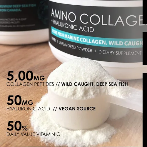 Vista 4 de Péptidos de colágeno y nutrición capilar + cinatina HNS + ácido hialurónico + biotina