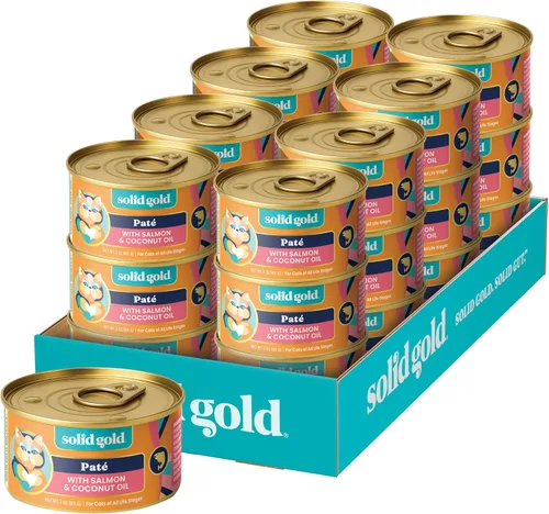 Vista 44 de Solid Gold Comida Húmeda Paté Sabor Festín - Paquete de Muestra de 3 Unidades - Comida enlatada para gatos hecha con pollo real - Sin granos