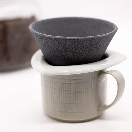 Vista 2 de COFIL Standard Ceramic Coffee Filter Dripper with Dedicated Base, White 13904002