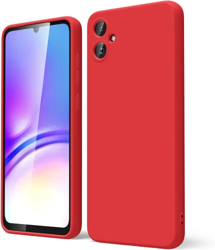 Vista 48 de oakxco Funda para teléfono Samsung Galaxy A12 con agarre de silicona líquida, linda delgada fina suave cubierta de gel de goma TPU lisa para mujeres