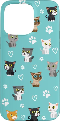 Vista 28 de Funda para iPhone 16 Cat Meow Kitten Kawaii Design Cat Mom