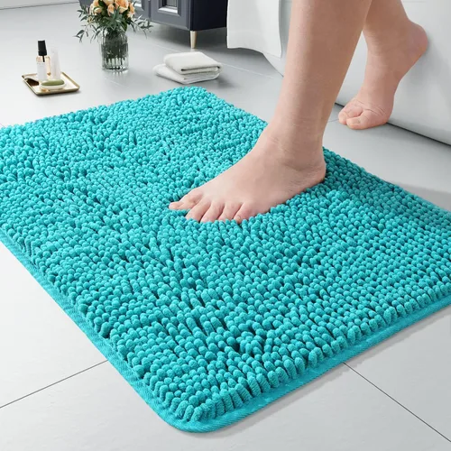 Vista 9 de LOCHAS - Alfombra de baño de lujo lanuda de 24 x 17 pulgadas, color beige