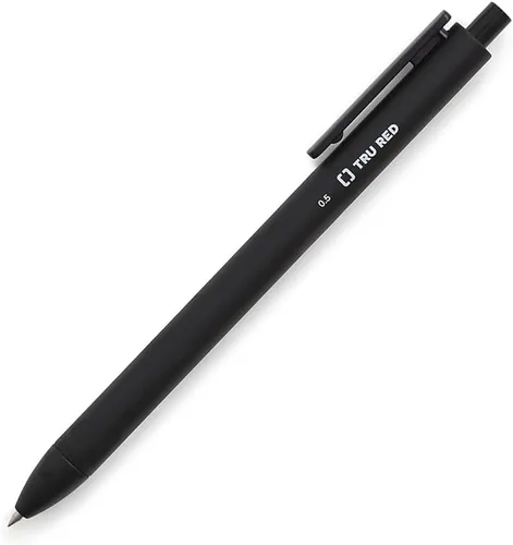 Vista 16 de STAPLES TRU RED Bolígrafos de gel retráctiles, punta media de 0.028 in, colores de tinta surtidos, paquete de 5 bolígrafos de secado rápido