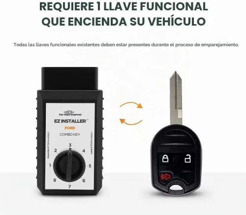Vista 4 de Teclados simples de 3 botones, llavero y programador de llaves, kit remoto de repuesto de llaves, programador de llaves simple para vehículos Ford