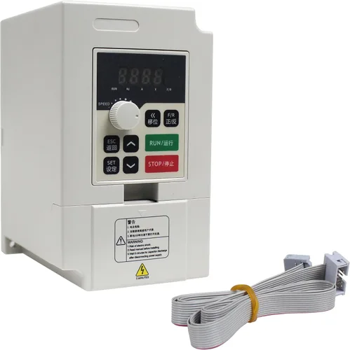 Vista 2 de CNCTOPBAOS Inversor de frecuencia VFD 1.5KW 2HP,Convertidor de unidad de frecuencia variable monofásico a 3 fases 220V,Control de velocidad VSD