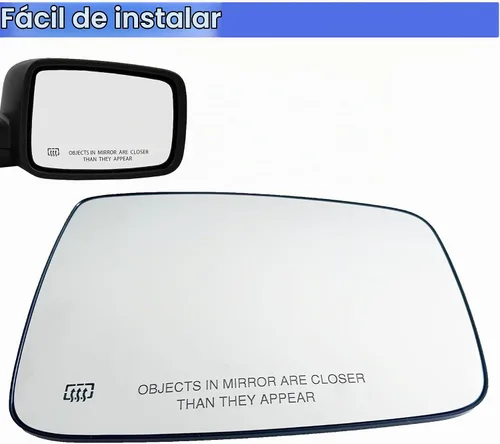 Vista 5 de Espejo calefactable para el lado del pasajero, repuesto para Dodge Ram 1500 2500 2009-2018, espejo lateral derecho 68050298AA, 68079362AA espejo