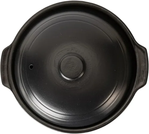 Vista 4 de Urban Tokyo Olla japonesa de loza irori para parrilla Tobanyaki, placa de cerámica con estufa y salvamanteles Kaiseki Ryori 10 onzas líquidas olla