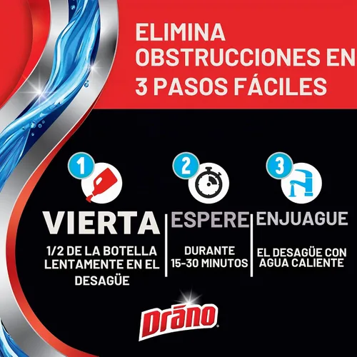 Vista 9 de Removedor de obstrucciones 00117-2PK Max(paquete de 2), 32 onzas, Drano , thomaswi, 1, 1