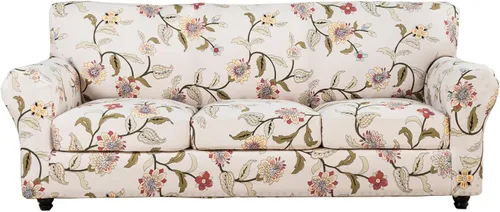 Vista 78 de KRFOONN - 2 piezas de fundas para sillas con diseño impreso, fundas para sofá, fundas para sofá cama, fundas lavables para sillones, fundas