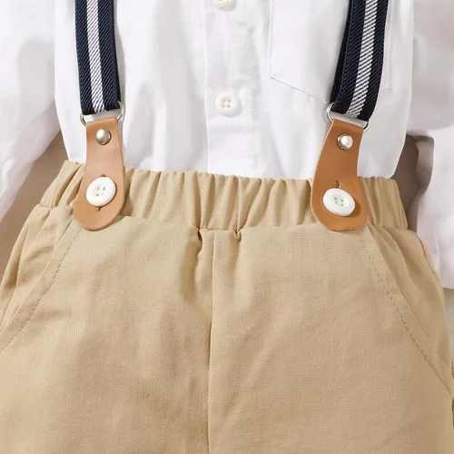 Vista 6 de Ropa de vestir para bebé, caballero para niño, traje de boda infantil de invierno, conjunto de ropa de bautizo de otoño