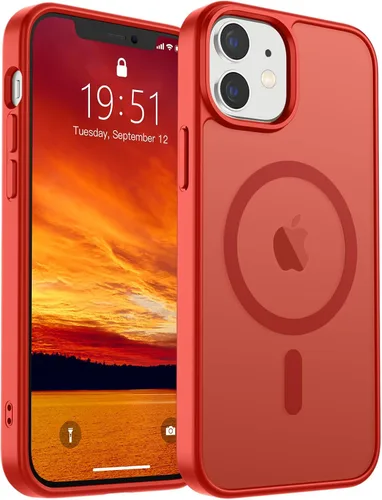 Vista 257 de SUPFINE Funda magnética para iPhone SE 2022 (3ª)/2020 (2ª), iPhone 8 (compatible con MagSafe) (protección contra caídas de grado militar), funda