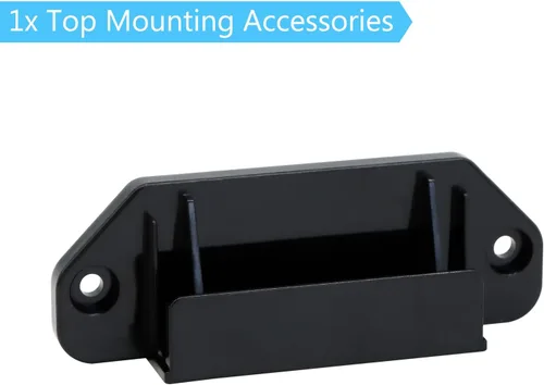 Vista 5 de KISKIZ Kit de piezas de repuesto retráctiles para puerta de bebé, juego completo de puertas retráctiles negras, accesorios de montaje en pared