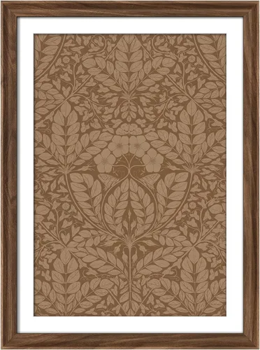 Vista 280 de MUDECOR Lienzo enmarcado prémium para pared, pinos nevados en bosque de invierno, ilustraciones modernas, arte contemporáneo, escénico, divertido
