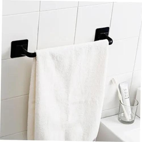 Vista 4 de DOITOOL Toallero de plástico resistente, fácil montaje, sin taladro, soporte para toallas de baño para cocina
