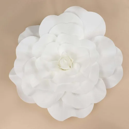 Vista 11 de Efavormart - Rosas de espuma 3D grandes para decoración de bodas, paquete de 4 flores artificiales de 12 pulgadas, color oro rosa, ramo de bricolaje