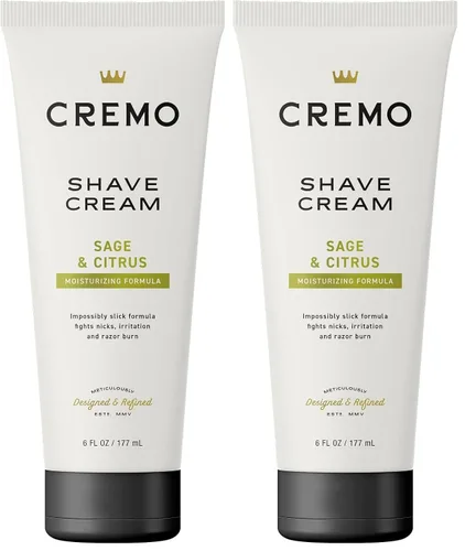 Vista 18 de Cremo Crema de afeitar, crema de afeitado refrescante de grado barbero, crema de afeitar increíblemente superior ultra-deslizante para hombres
