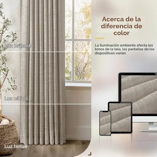 Vista 7 de INOVADAY Cortinas Plisadas con Memoria Entrenada de 96 Pulgadas de Largo, Cortinas de Lino para Sala de Estar, Juego de 2 Paneles de Cortinas Dark