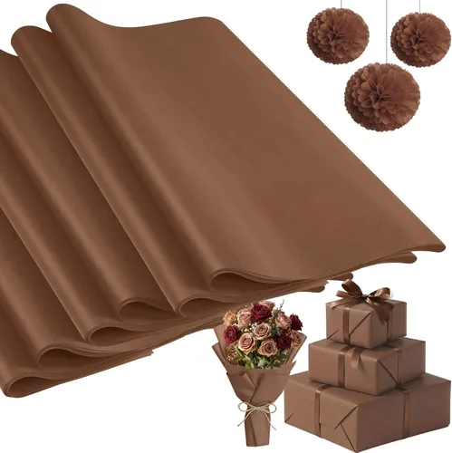 Vista 30 de Qilery - 500 hojas de papel de seda negro a granel para bolsas de regalo de 15 x 20 pulgadas, sin ácidos, para regreso a clases, papel de regalo