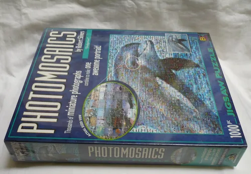 Vista 7 de Rompecabezas de delfines fotomosaicos 1000pc