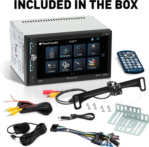 Vista 7 de Planet Audio P695MBRC - Sistema estéreo para automóvil - A-Link (espejo de pantalla), doble Din de 6.95 pulgadas, pantalla táctil, unidad principal