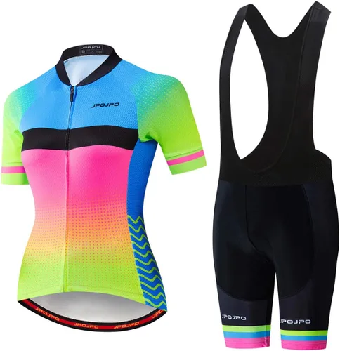 Vista 11 de Mujeres Ciclismo Jersey Conjunto Verano Ciclismo Ropa MTB Jersey Set Secado Rápido Transpirable Verano Bicicletas Uniformes 1