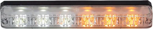 Vista 7 de Buyers Products 8892800 - Luz estroboscópica LED ultra brillante de perfil estrecho de 5 pulgadas, ámbar, 6 LED con intermitente síncrono y alterno