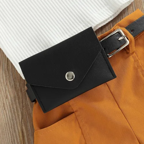 Vista 5 de TheFound Trajes de verano para niñas pequeñas, sin mangas, de punto acanalado, halter, pantalones cortos, ropa para recién nacidos, conjunto de 3