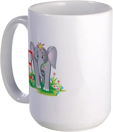 Vista 36 de CafePress Blue Elephant - Taza de café de cerámica de 15 oz (15.0 fl oz)