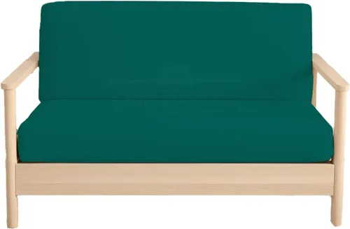 Vista 22 de Fundas para futón sin brazos tamaño individual, fundas de futón 100% algodón egipcio, funda de sofá con cremallera, protector de sofá cama, funda