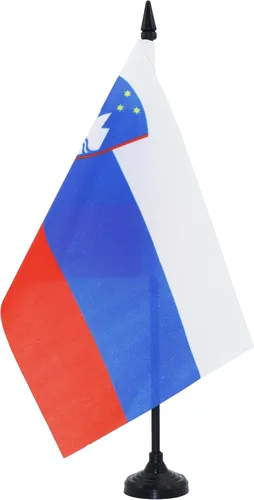 Vista 128 de AZ FLAG Aland Table Flag 4x6 in 100D Polyester Plastic Base Indoor use Finnish 15x10 cm desk flag stitched finish with reinforced edges with