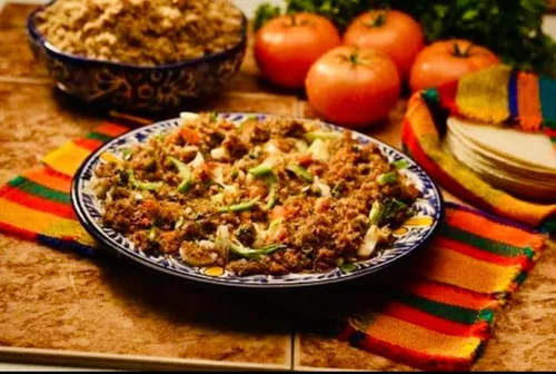 Vista 3 de Machacado Carne Seca De Res Machaca de Carne Rallada Jerky 2 oz