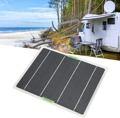 Vista 2 de Panel solar de 10 W, mantenedor de batería de 12 voltios solar, mantenimiento de batería de 12 voltios solar, piezas de caravana, panel solar de 10
