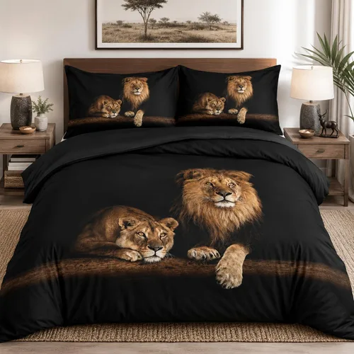 Vista 32 de Juego de funda de edredón con diseño de tigre blanco, tamaño individual, funda de edredón con estampado de animales salvajes, juego de ropa de cama