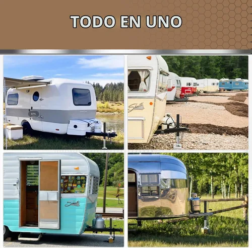 Vista 7 de Gato de lengua para remolque, capacidad de elevación de 2000 libras, marco en A de elevación de 15 pulgadas, resistente - Gato de remolque manual