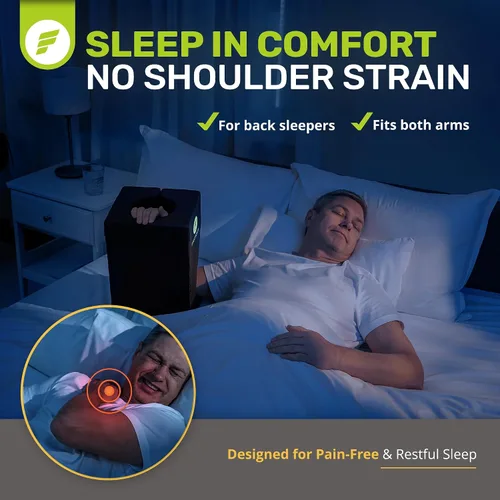 Vista 2 de ErgoFoam Almohada de cirugía de hombro para dormir - Almohada para manguito rotador - Almohada poscirugía de hombro