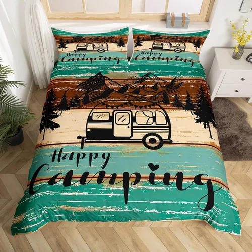 Vista 21 de American Flag Bedding Set Twin for Boys Teens Men Retro Army Green Camo Usa Flag Comforter Cover Military Camouflage Soldier Duvet Cover for Kids