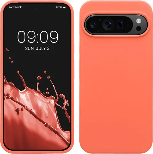 Vista 59 de kwmobile Funda Compatible con Google Pixel 6 Pro - Funda de Teléfono de Silicona TPU con Acabado Suave - Azul Caribe