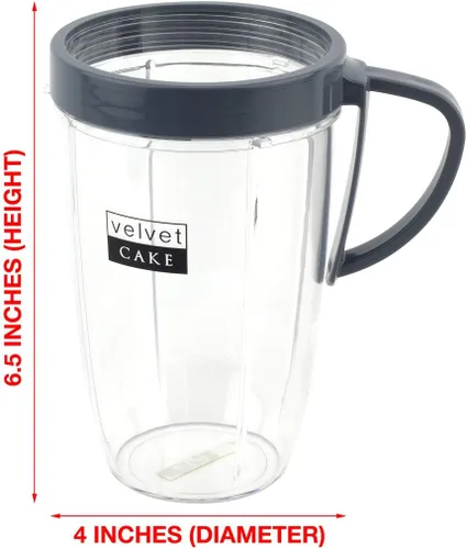 Vista 4 de 18 oz y 24 oz tazas + extractor y fresadora cuchillas + 2 Juntas Combo para Nutribullet