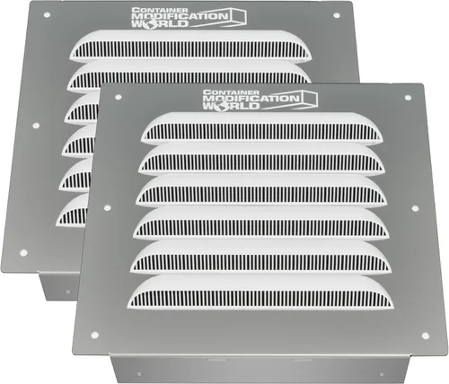 Vista 8 de BIG AIR 30 Ventilación de contenedores con pantalla - Ventilación de pared a dos aguas con rejilla para condensación y flujo de aire Se adapta a