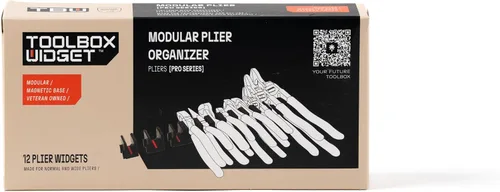 Vista 3 de ToolBox Widget Organizador de alicates Pro Series 4.0 – Alicates magnéticos para almacenamiento de cajones de herramientas – Sistema modular