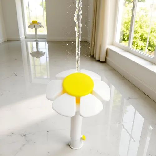 Vista 8 de Jowxsx Boquilla de fuente de agua para mascotas, flor amarilla de repuesto para cabeza para fuente de gato, dispensador automático de agua potable