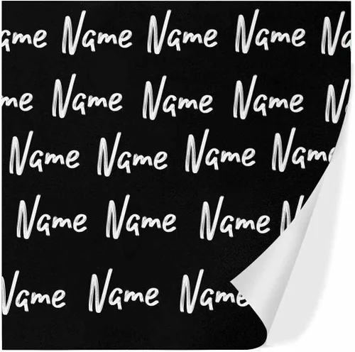 Vista 2 de Nombre personalizado en papel de regalo, rollo de papel de regalo personalizado con texto, regalo personalizado, unisex, adultos, hombres, mujeres