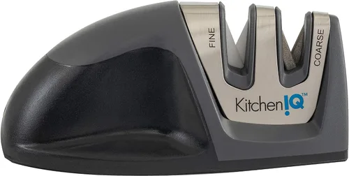 Vista 16 de KitchenIQ 50009 Afilador de Cuchillos de 2 Etapas, Negro